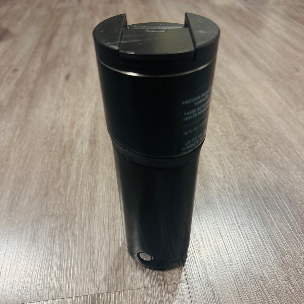 Starbucks Black Matte Stainless Steel Vacuum Insulated Tumbler 16oz 011129715